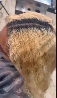 Dark Roots and Brassy Thick Hair